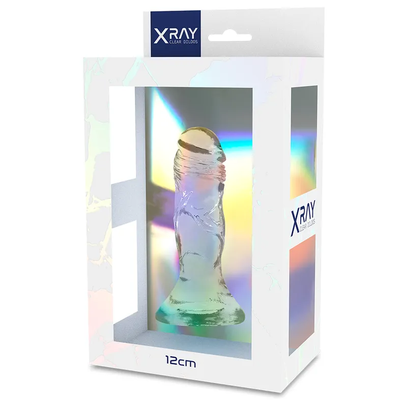 Xray Harness + Clear Cock 12 Cm X 2.6cm - Pripínací Penis