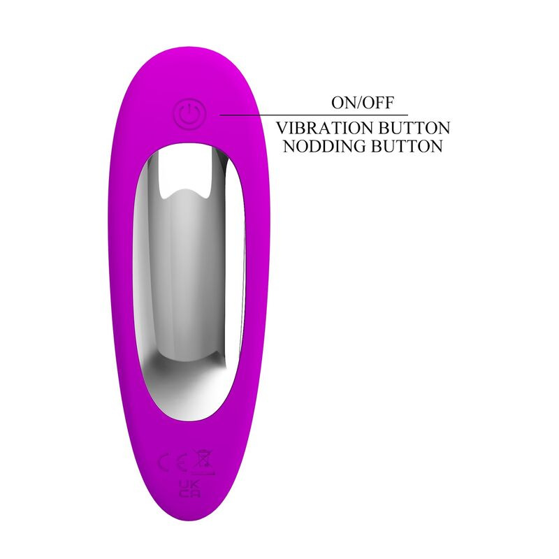 Pretty love - bauer rechargeable prostate massager 12 modes purple 6