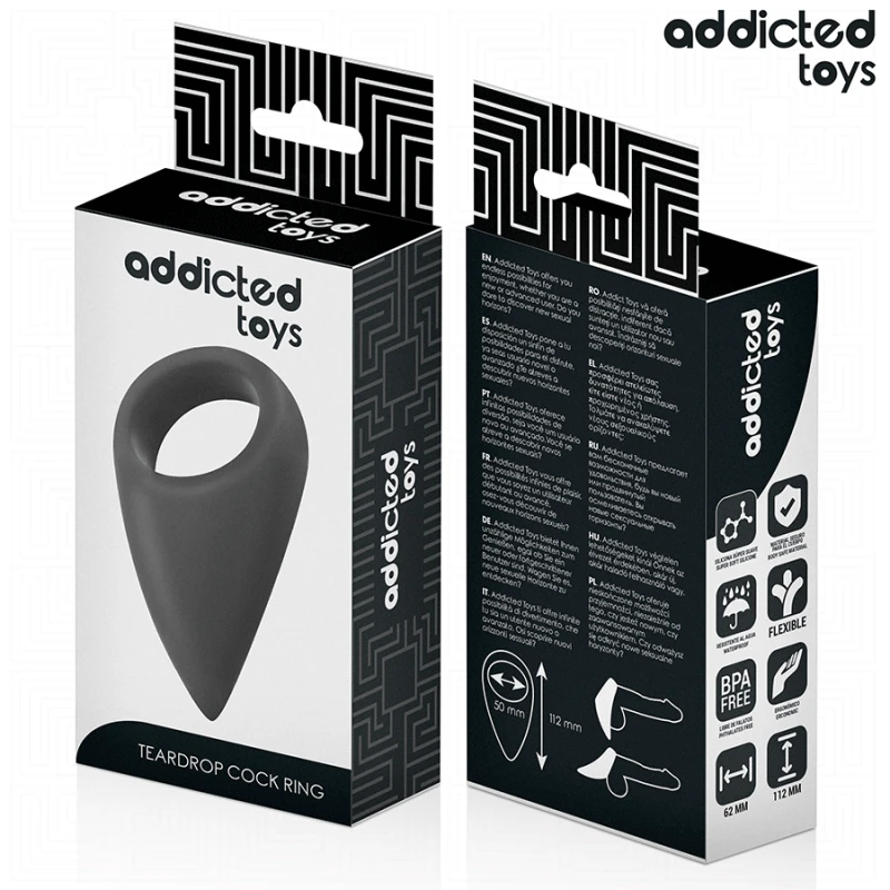 Addicted toys - tear shaped penis ring 6
