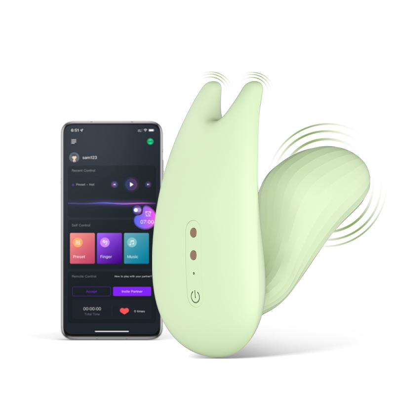 Magic Motion Umi Smart Wearable Dual Motor Vibrator Green - Vibračné Nohavičky 9