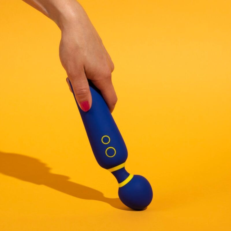 Romp - flip vibrating wand silent 10 modes blue 9