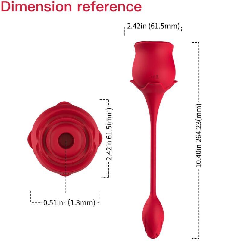 Armony - Rose Licking Vibrating De Clit & Vibrator 10 Modes Red 3