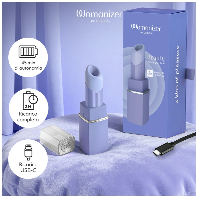 Womanizer - beauty suction clitoral stimulator 6 intensity levels lilac 10