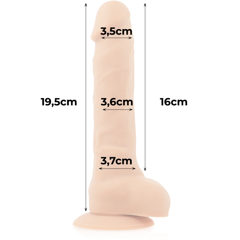 Cock miller - harness + silicone density articulable cocksil 19.5 cm 8