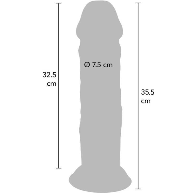 Get real - deluxe thick double-density tpe dong 35.5 cm 3