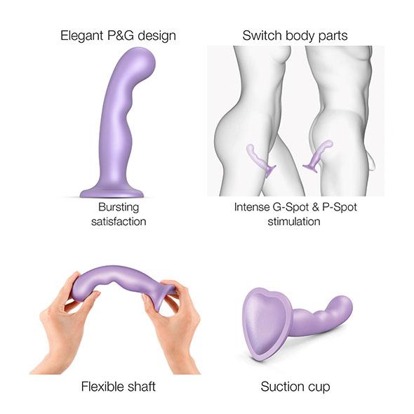 Strap-On-Me - Dildo Plug P&G Metallic Lilac L 10