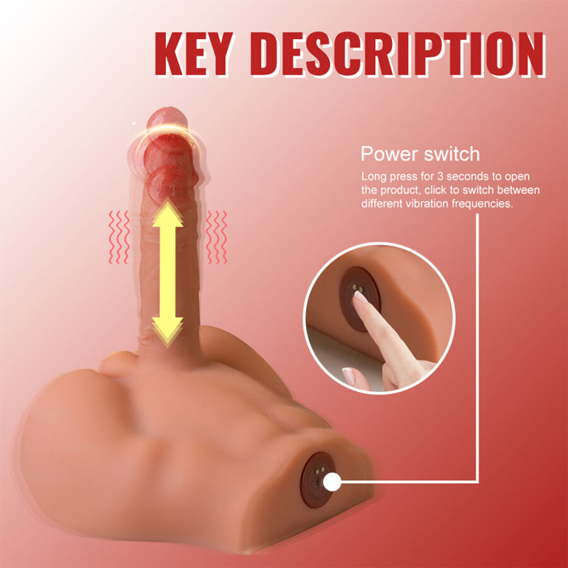 Xise - peel dildo ass realistic dildo masturbator front position with thrusting 17.5 cm 9