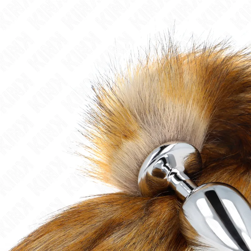 Kink - Anal Plug Size L 10 X 4 Cm With Synthetic Tail 40 Cm Brown 3
