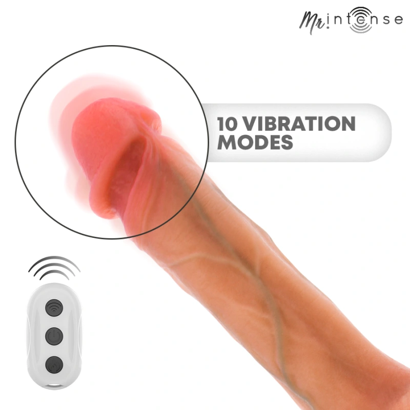 Mr intense - bradley vibrator dildo with heat effect and remote control 21 cm -Ø- 4.2 cm 7