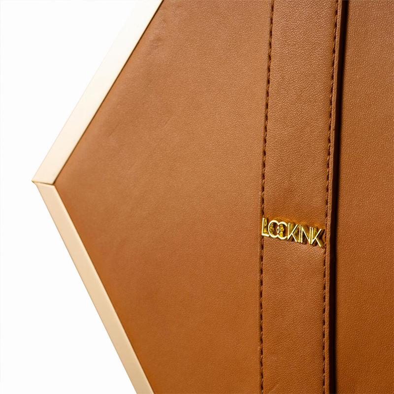 Lockink - Mysterious Square Kink Bag - Brown 4