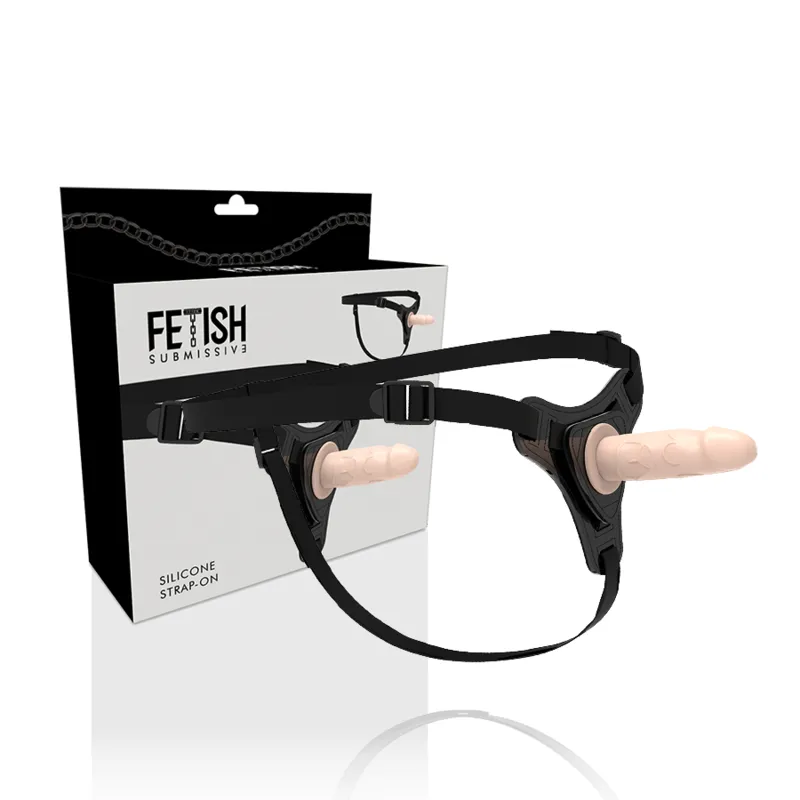Fetish Submissive Silicone Strap-On Flesh 16cm Realistic 1