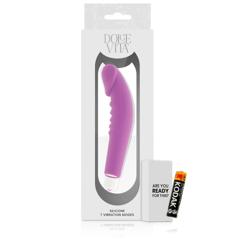 Dolce vita - realistic pleasure purple silicone 4