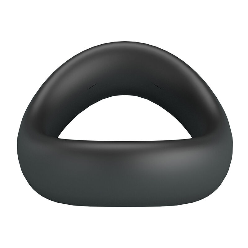 Crazy bull - valen ergonomic silicone cock ring black 2