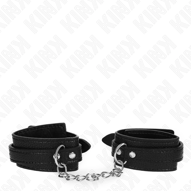 Kink - snake pattern wrist restraints black adjustable 20-28 cm x 5.4 cm 3