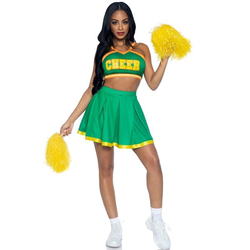 Leg avenue - costume cheerleader green m/l