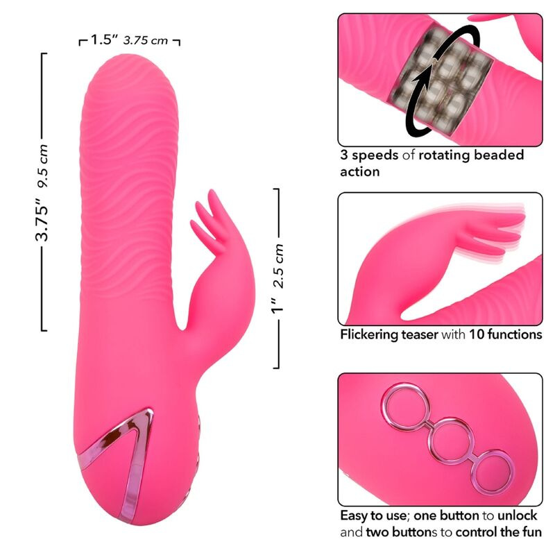 Calexotics - sacramento sweetie vibrator rabbit pink by california dreaming 6