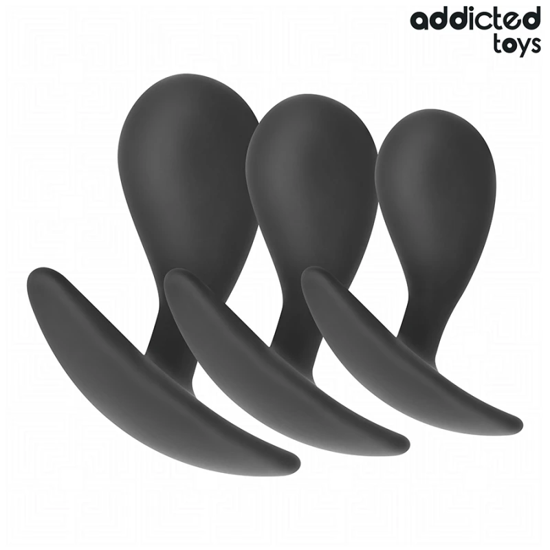 Addicted toys - set of 3 anal plug silicone model 3 1