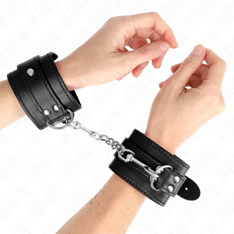 Kink - Simple Wrist Restraints Black Adjustable 20-23 Cm X 5.5 Cm 3