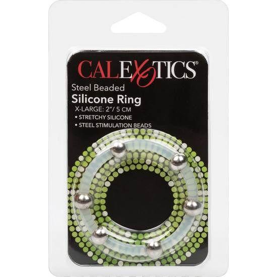 Calex Steel Beaded Silicone Ring Xl 1