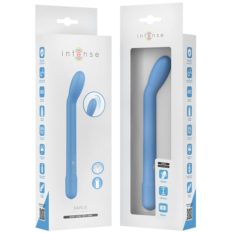 Intense - karlie rechargeable g-spot stimulator blue 7