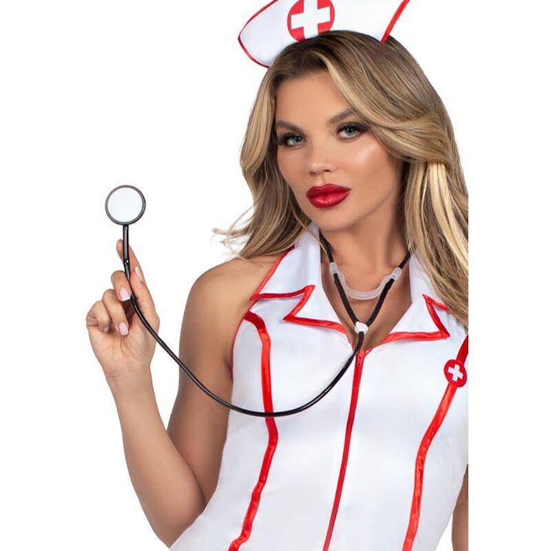 Leg avenue - head nurse costume white s/m 4