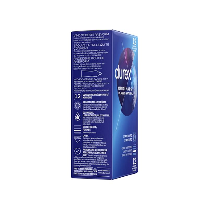 Durex - Originals Classic Natural Condoms 12 Pcs