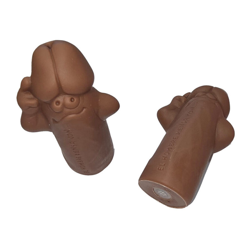 Diablo picante - wpenis shaped whistle in brown color