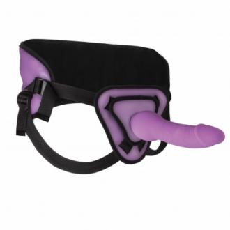 Ouch Deluxe Strap On Silicone Deluxe Purple  25.5cm
