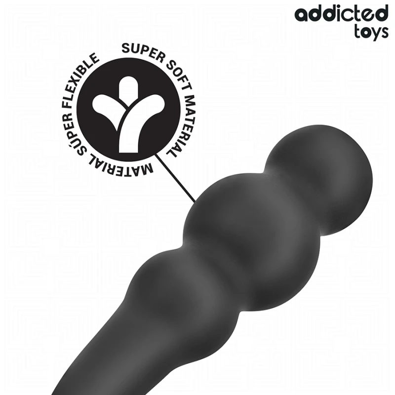 Addicted toys - anal plug with ring silicone model 1 3