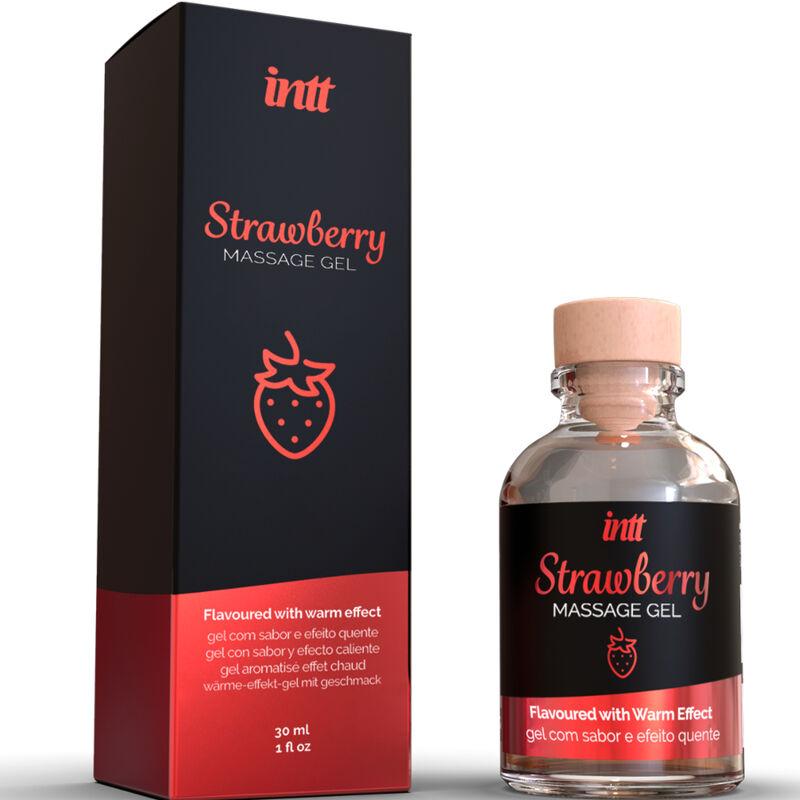 Intt - Hot Effect Strawberry Flavor Massage Gel 1