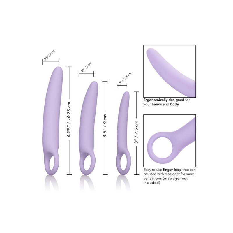 Calexotics - dr laura berman alena set of 3 silicone dilators 2