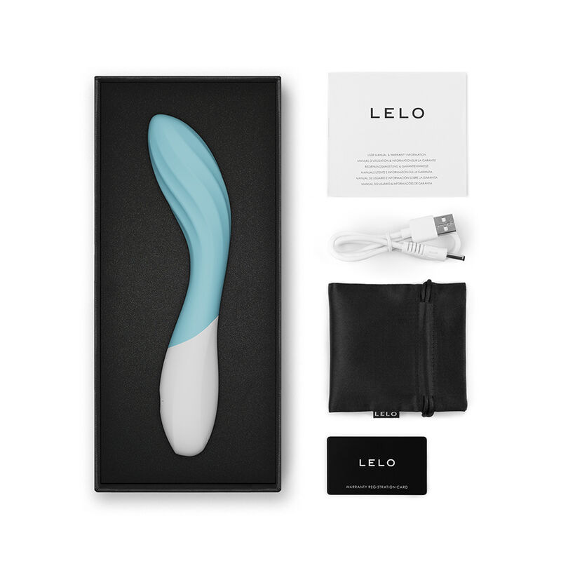 Lelo - mona twist rechargeable app-controlled g-spot vibrator lavender 4