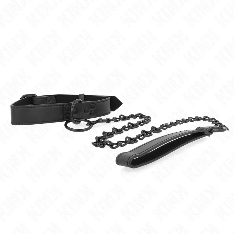 Kink - Collar With Dark Leash 65 Cm Adjustable 37-54 Cm X 3 Cm 3