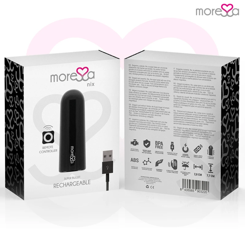 Amoressa Nix Remote Control Bullet Black 6
