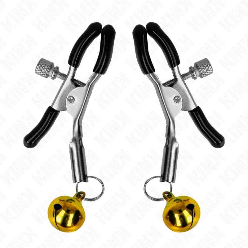 Kink - Gold Single Bell Nipple Clamp 6 Cm