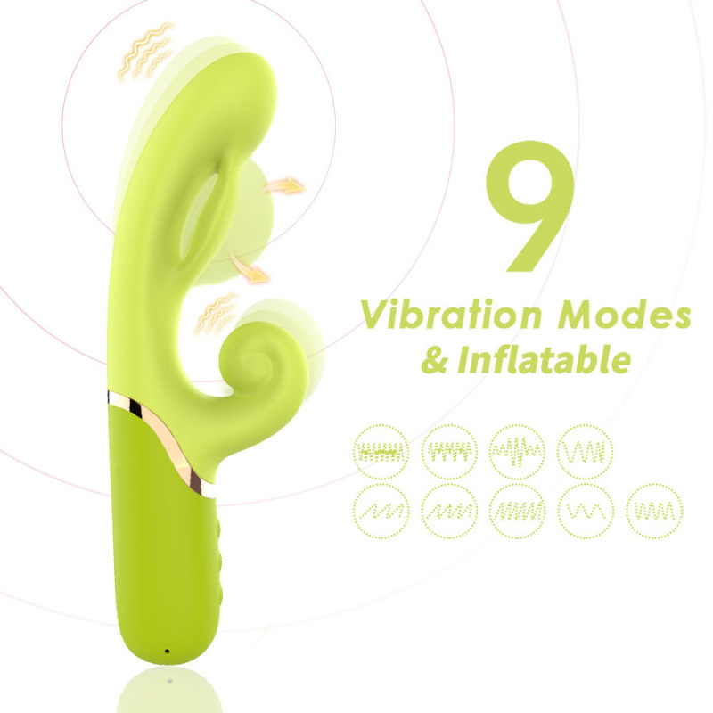 Armony - inflabe point a to stimulator vibrator green 2