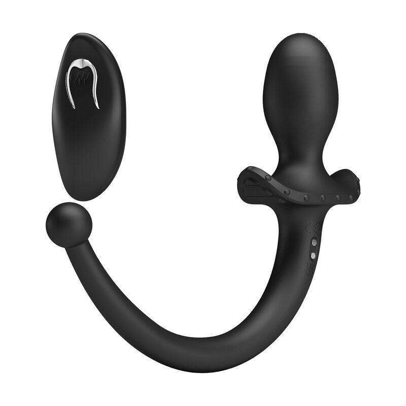 Mr play - wireless remote control anal and perineum vibrator black 2