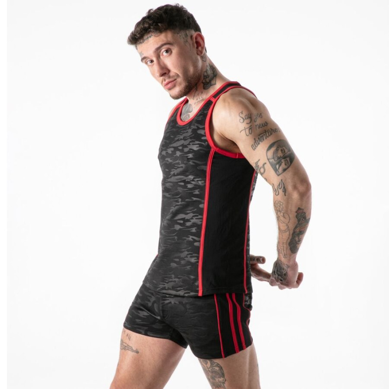Locker gear - full military access tanktop red xl
