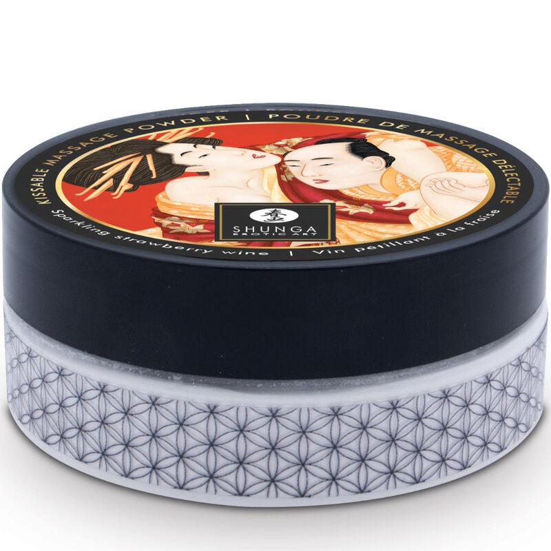 Shunga - Edible Massage Powder Kit Strawberry 2