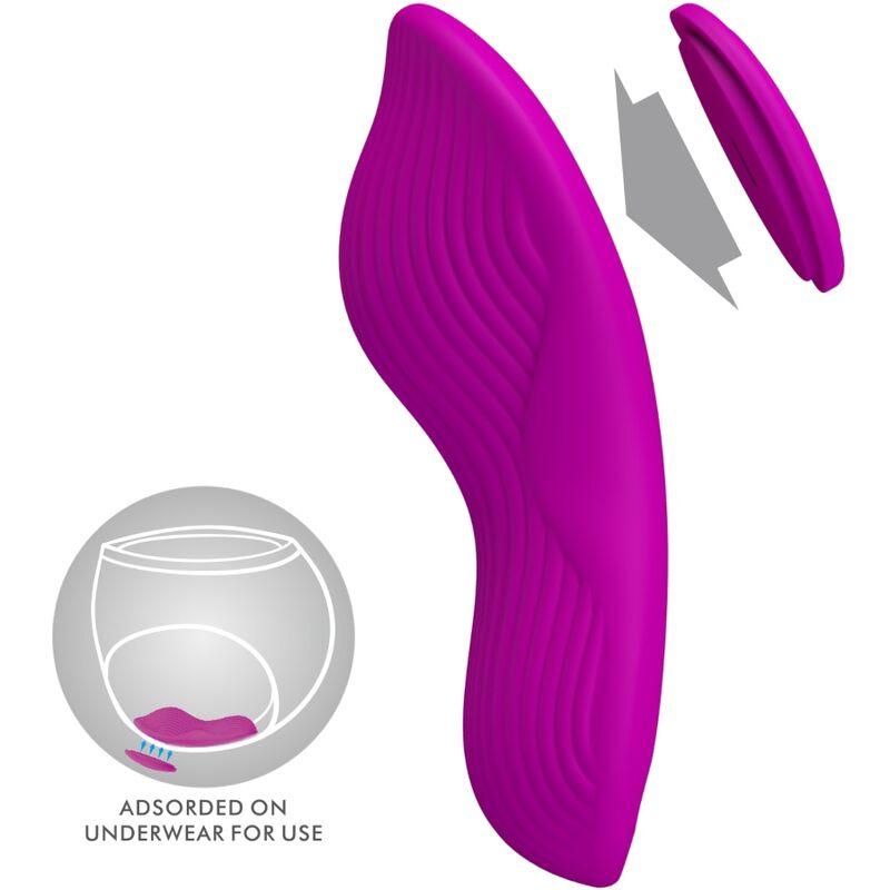 Pretty love - romario lay-on clitoris stimulator remote control pink 4