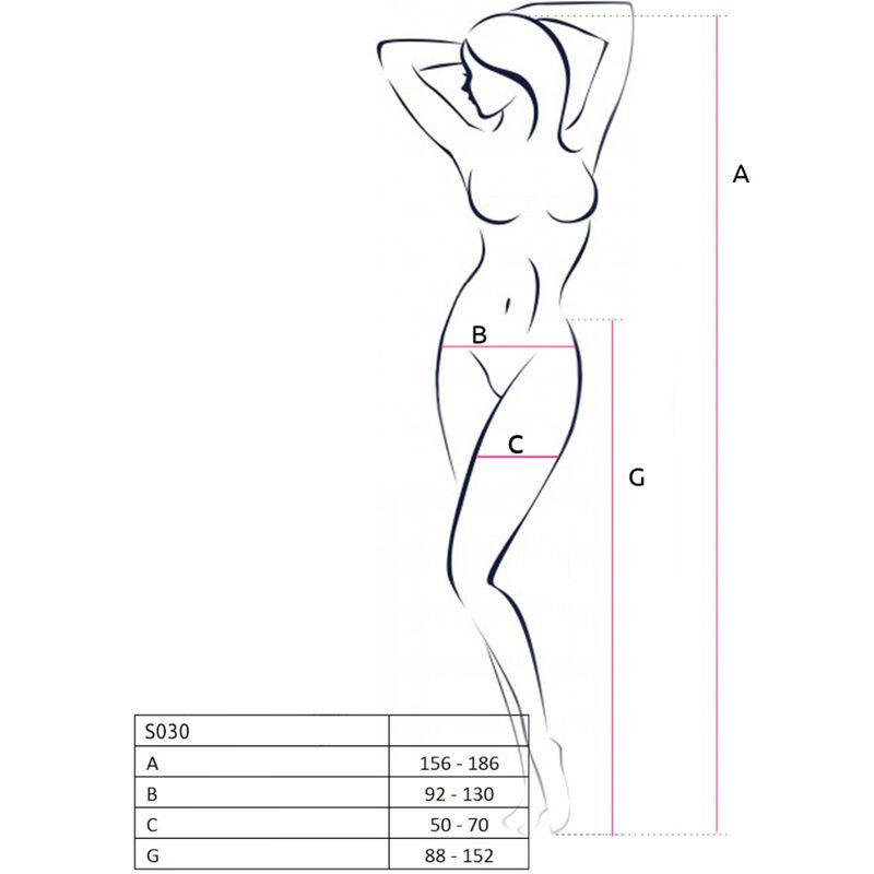 Passion - S030 Strip Panty White One Size 4