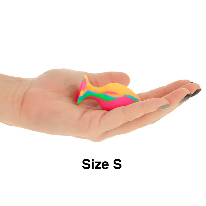 Intense - Multicolored Silicone Plug Set 6