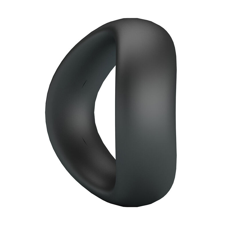 Crazy bull - valen ergonomic silicone cock ring black 3