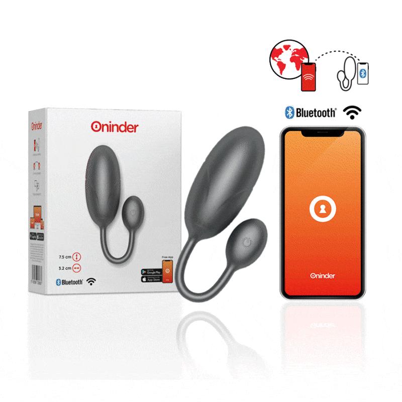 Oninder - Tokyo Vibrating Egg Black 7.5 X 3.2 Cm Free App