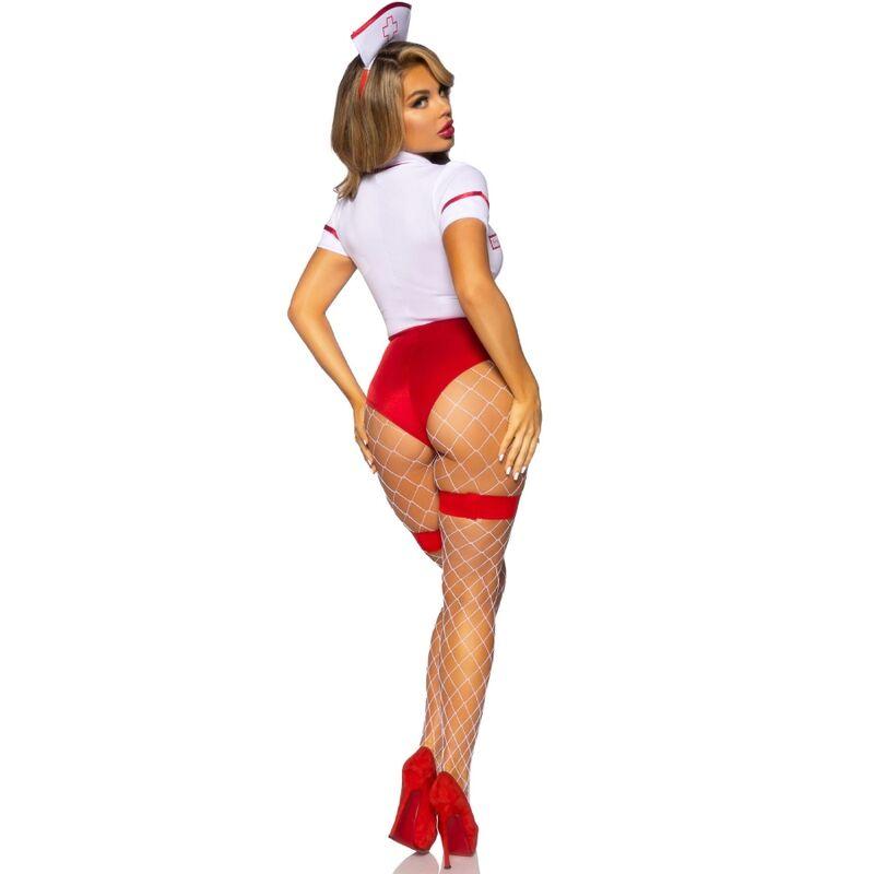 Leg avenue - sexy nurse costume red/white s 7