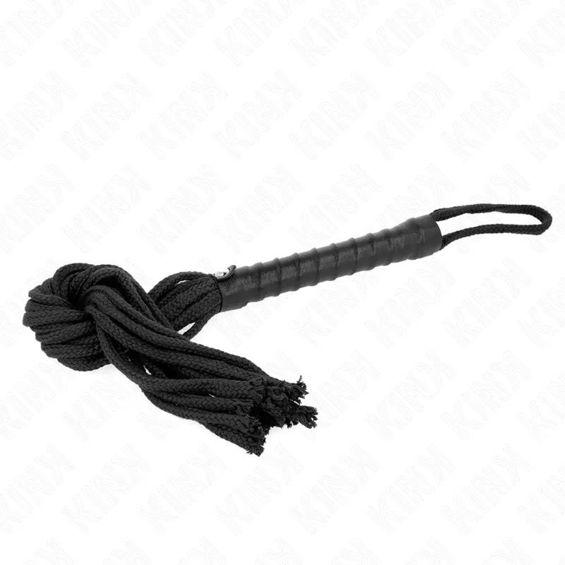 Kink - Black Rope Whip 56 Cm