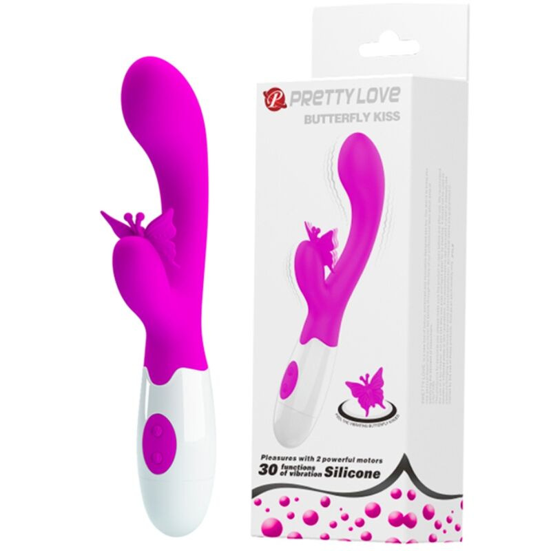 Pretty love - butterfly kiss 30 function rabbit vibrator purple 1