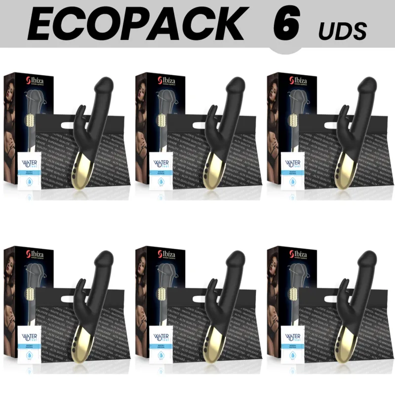 Ecopack 6 Units - Ibiza - Rotating Rabbit Vibrator