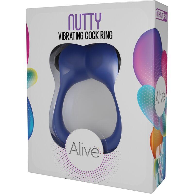 Alive - Nutty Vibrating Ring Blue