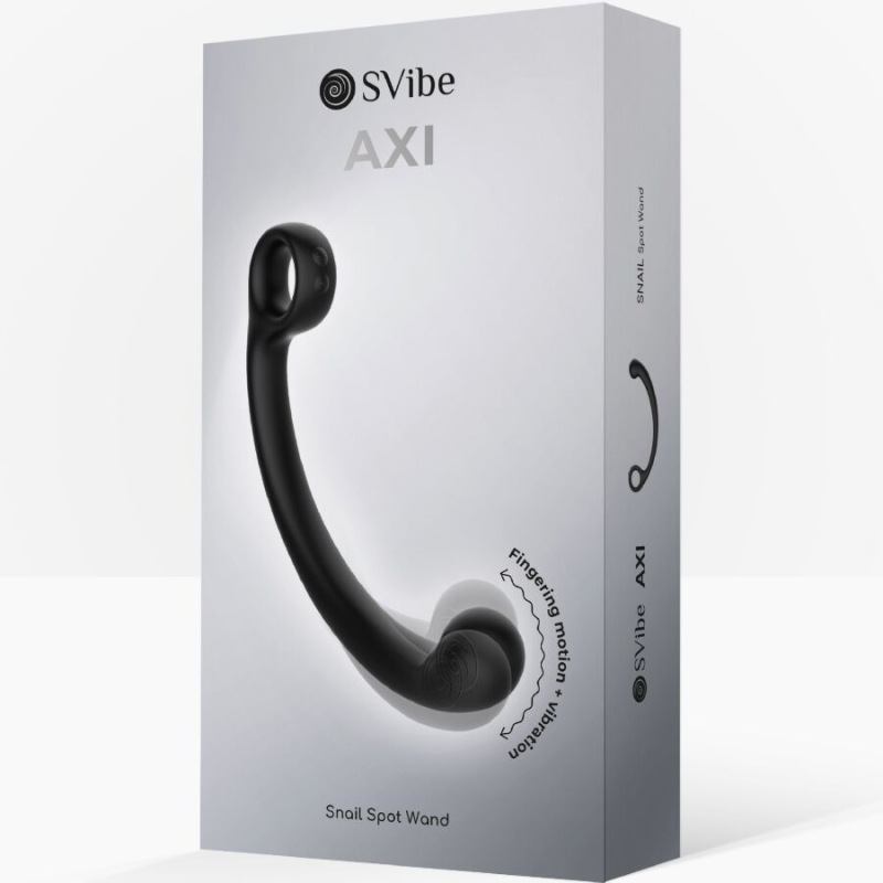 Snail vibe - axi vibrating massage wand black 5